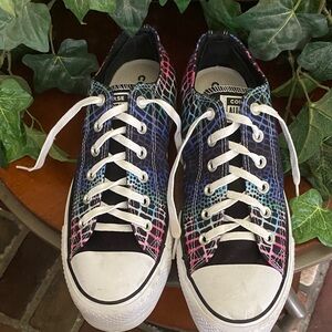 Converse Women's Black and Multicolor Sneakers